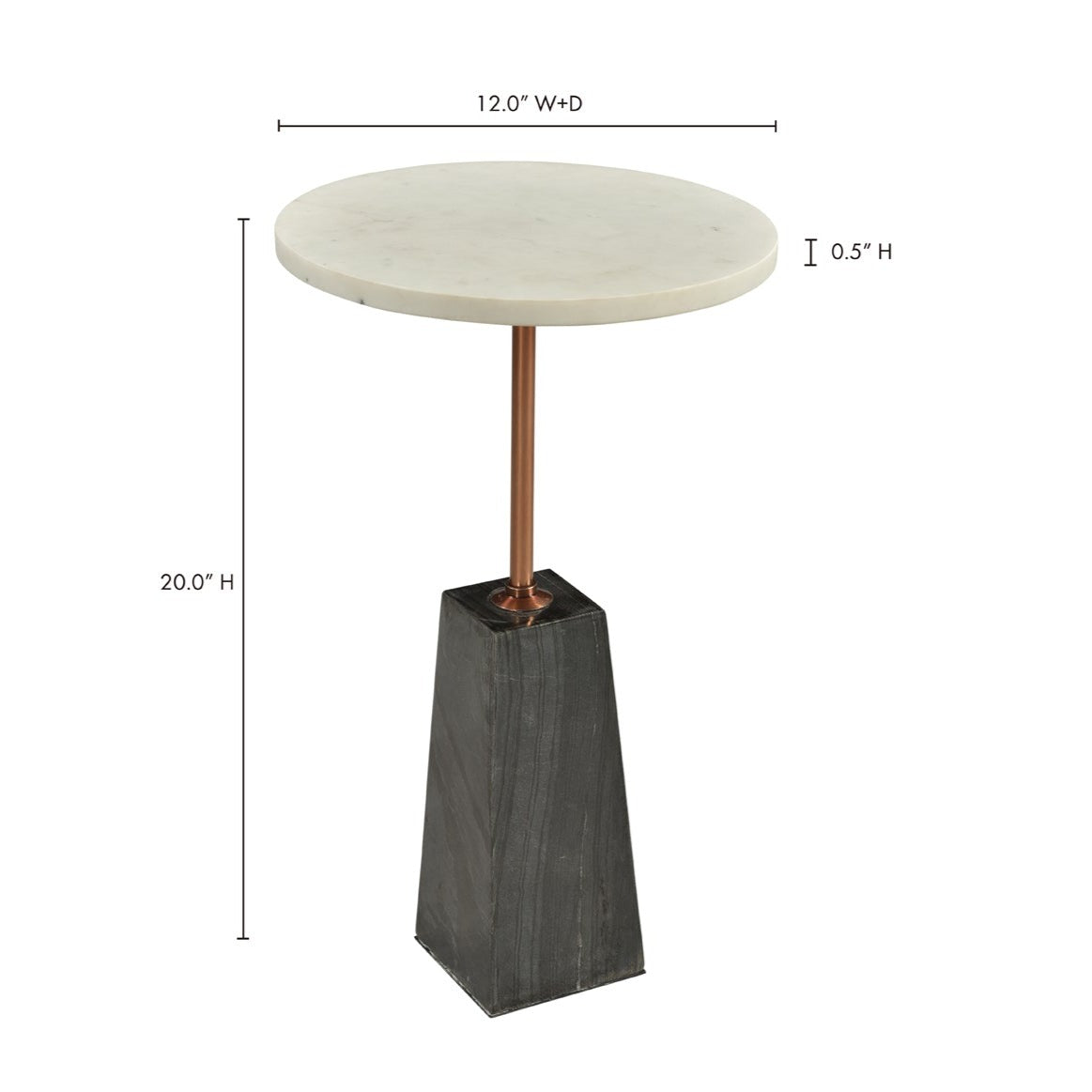 Dawn Marble Accent Table