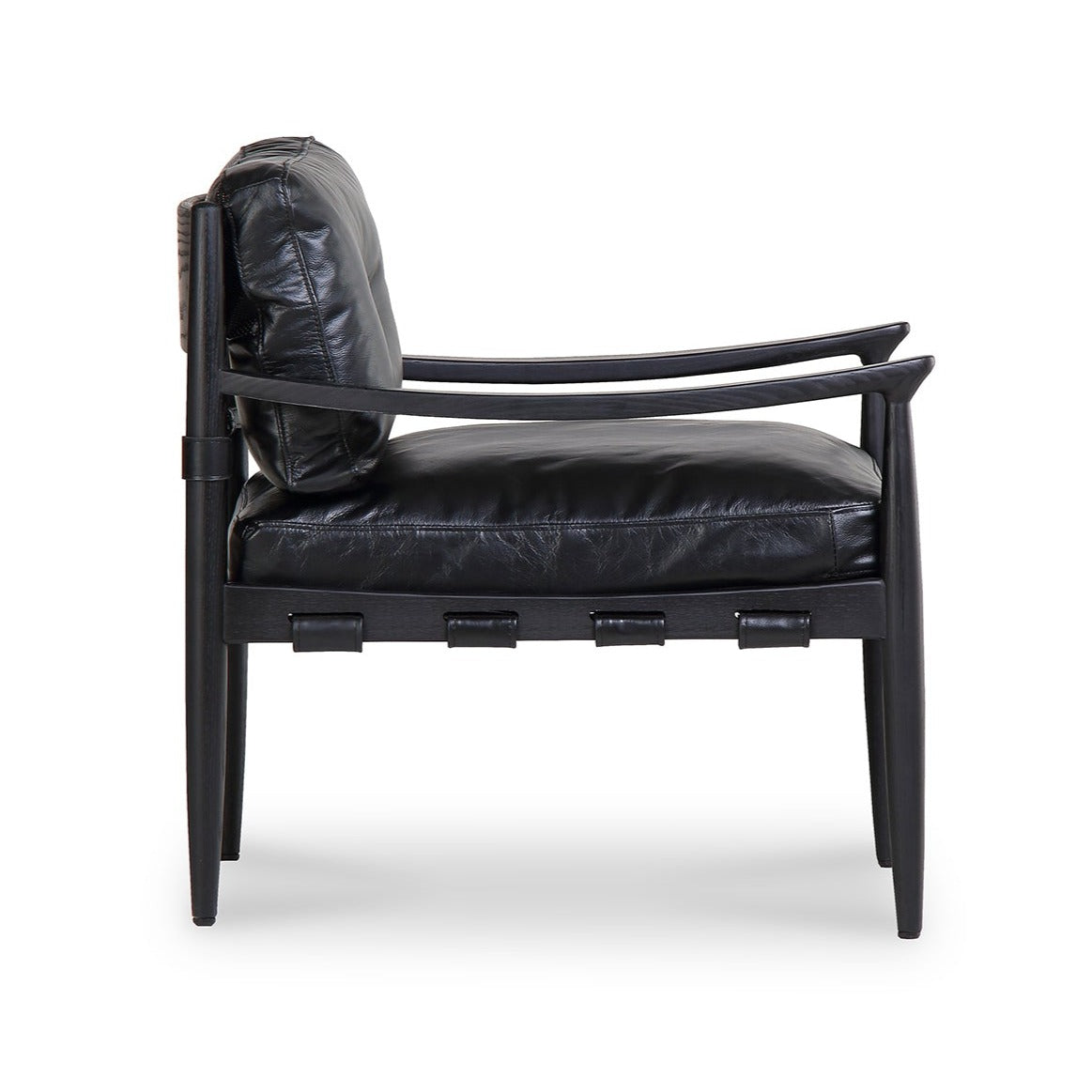 Black Leather Turner Chair