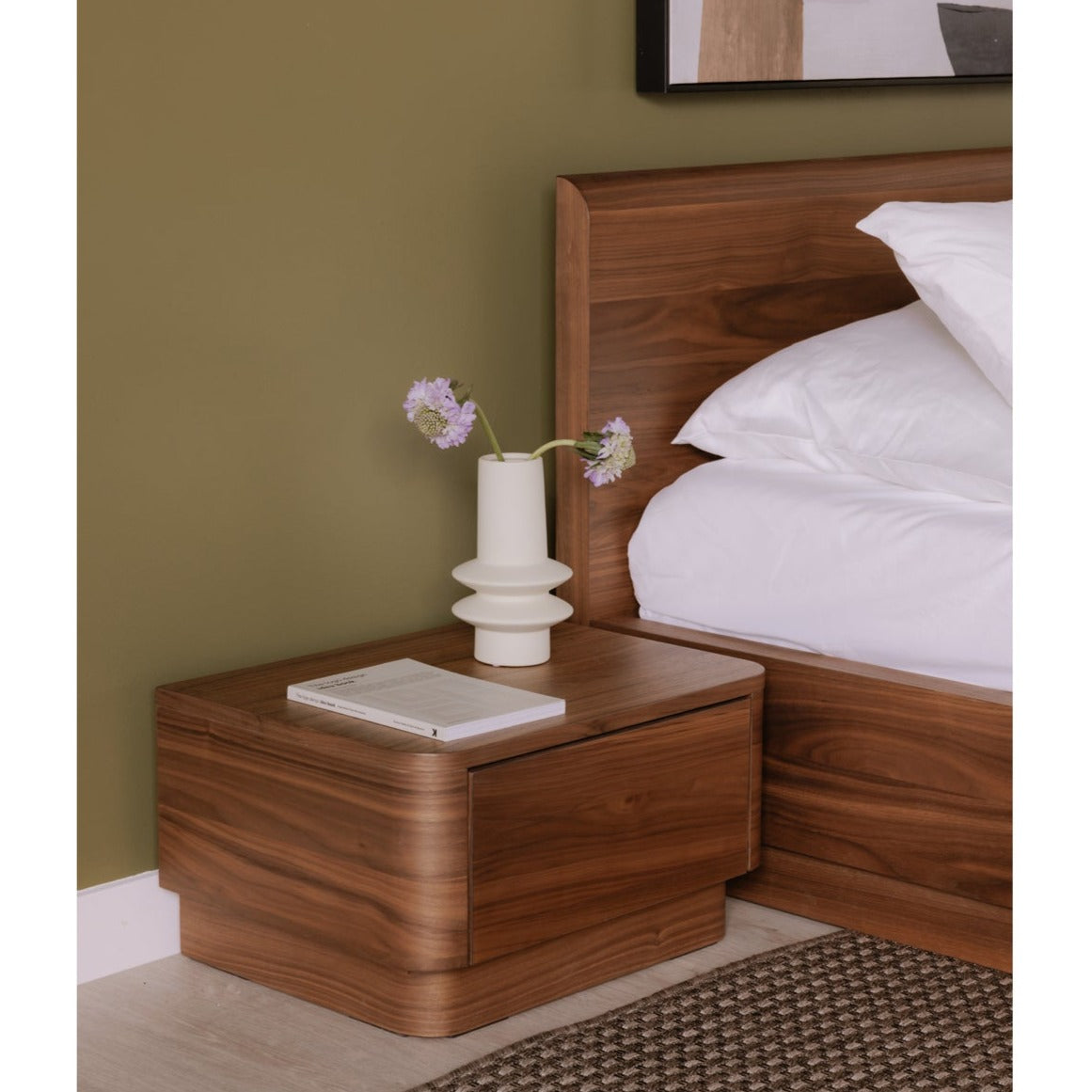 Round Off Small Nightstand