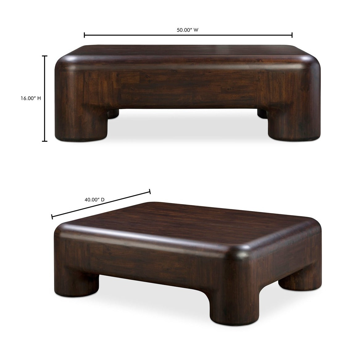 Rowan Coffee Table Dark Brown