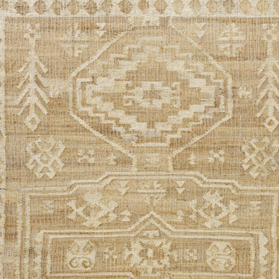 Natural/Ivory Traditional Medallion Hand-Woven Indoor Area Rug