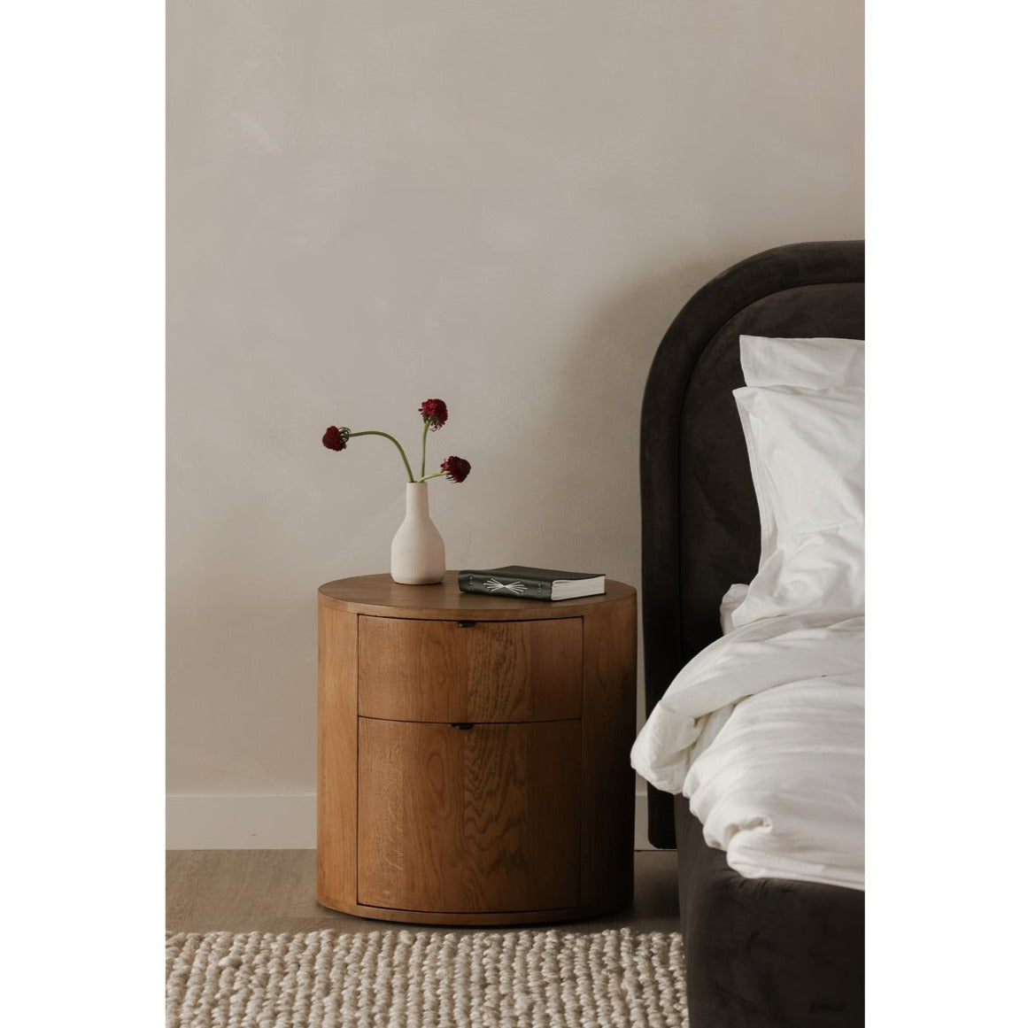 Theo Two Drawer Nightstand