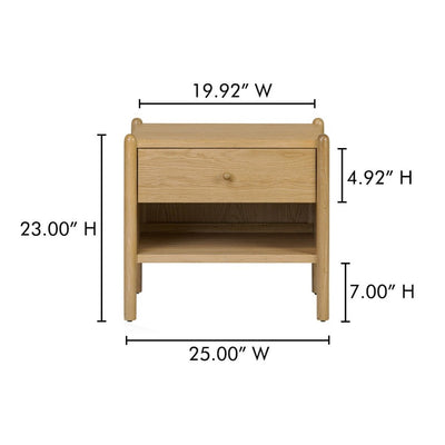 Billy Natural Wood Nightstand