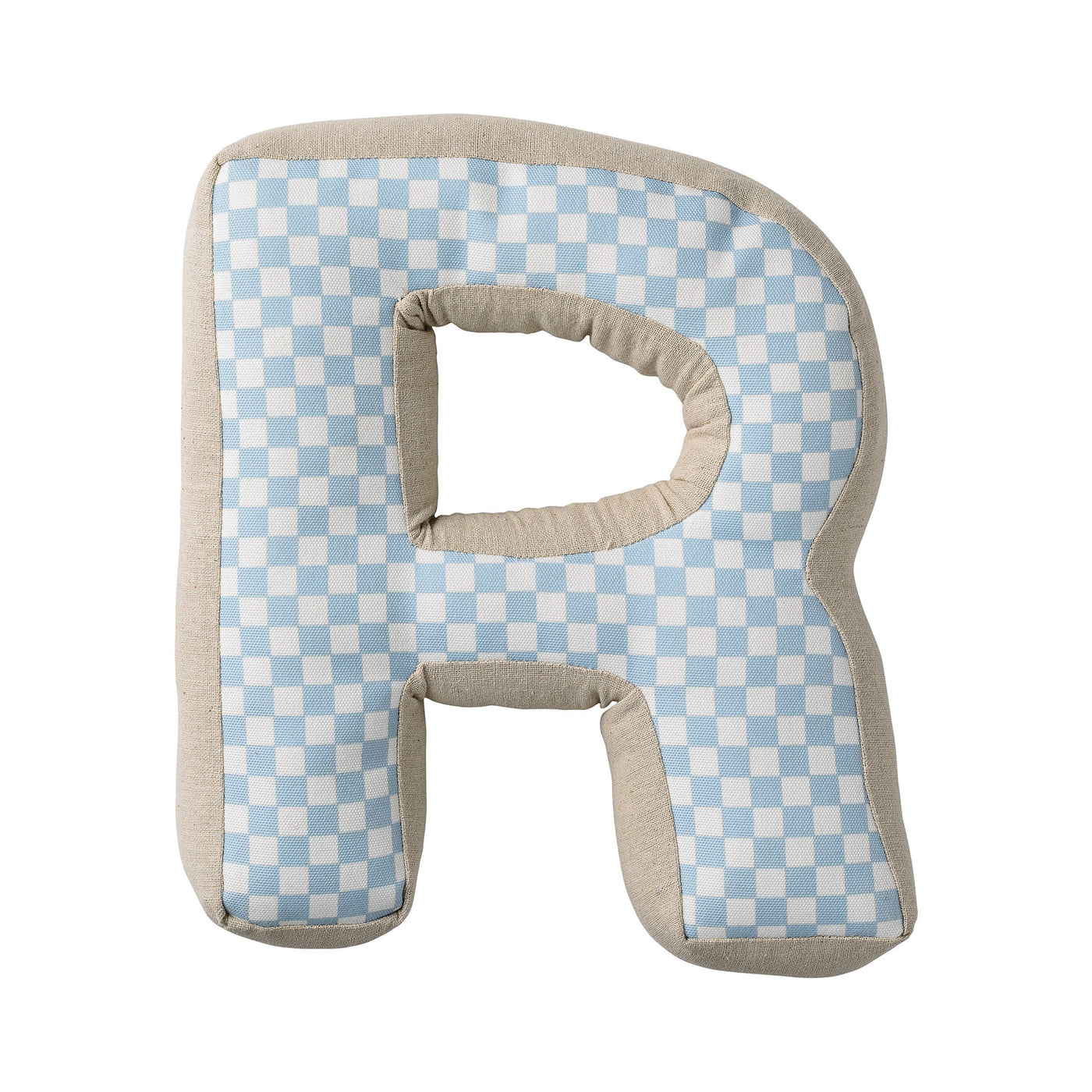 'R' Cotton Pillow with Pattern