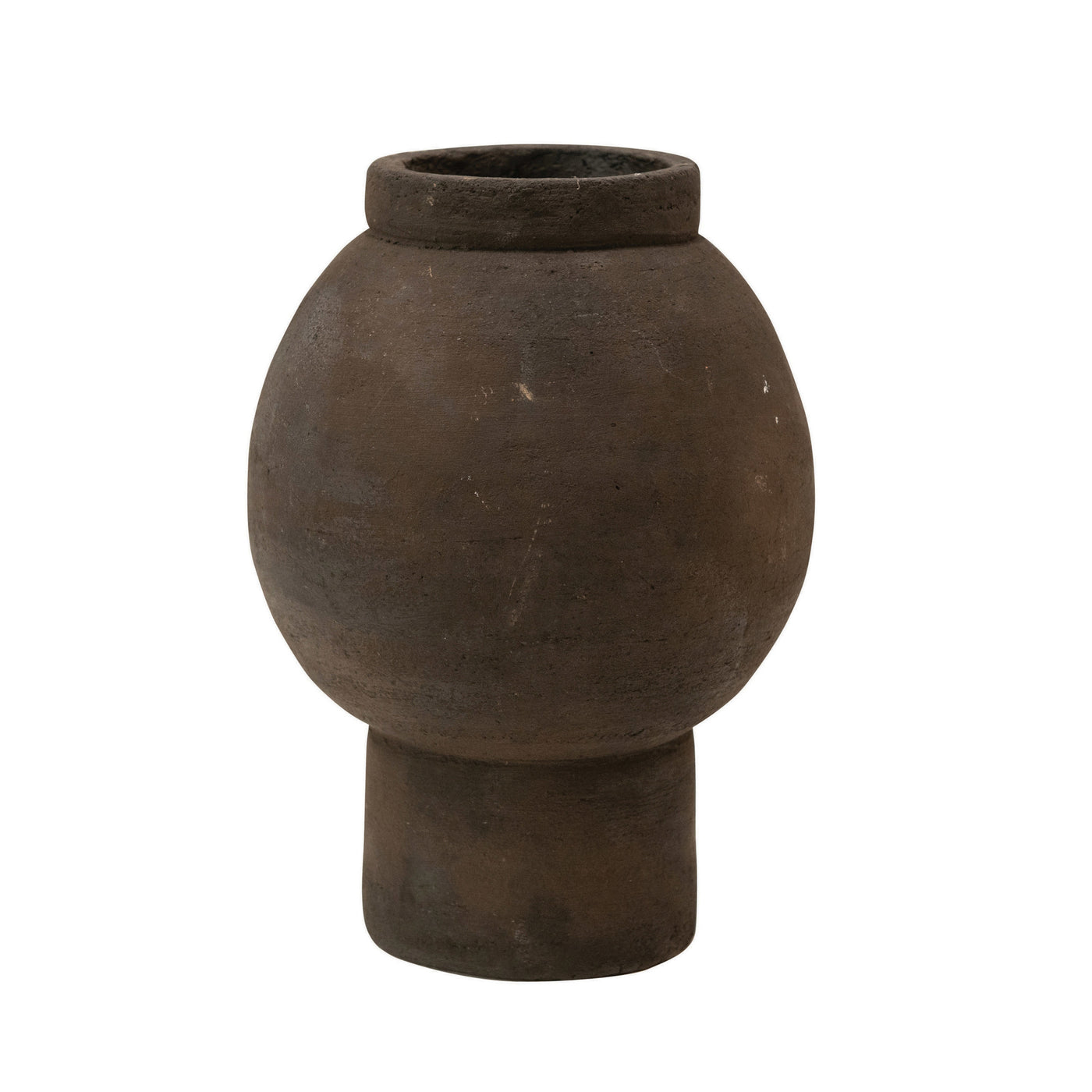 Black Handmade Terracotta Vase