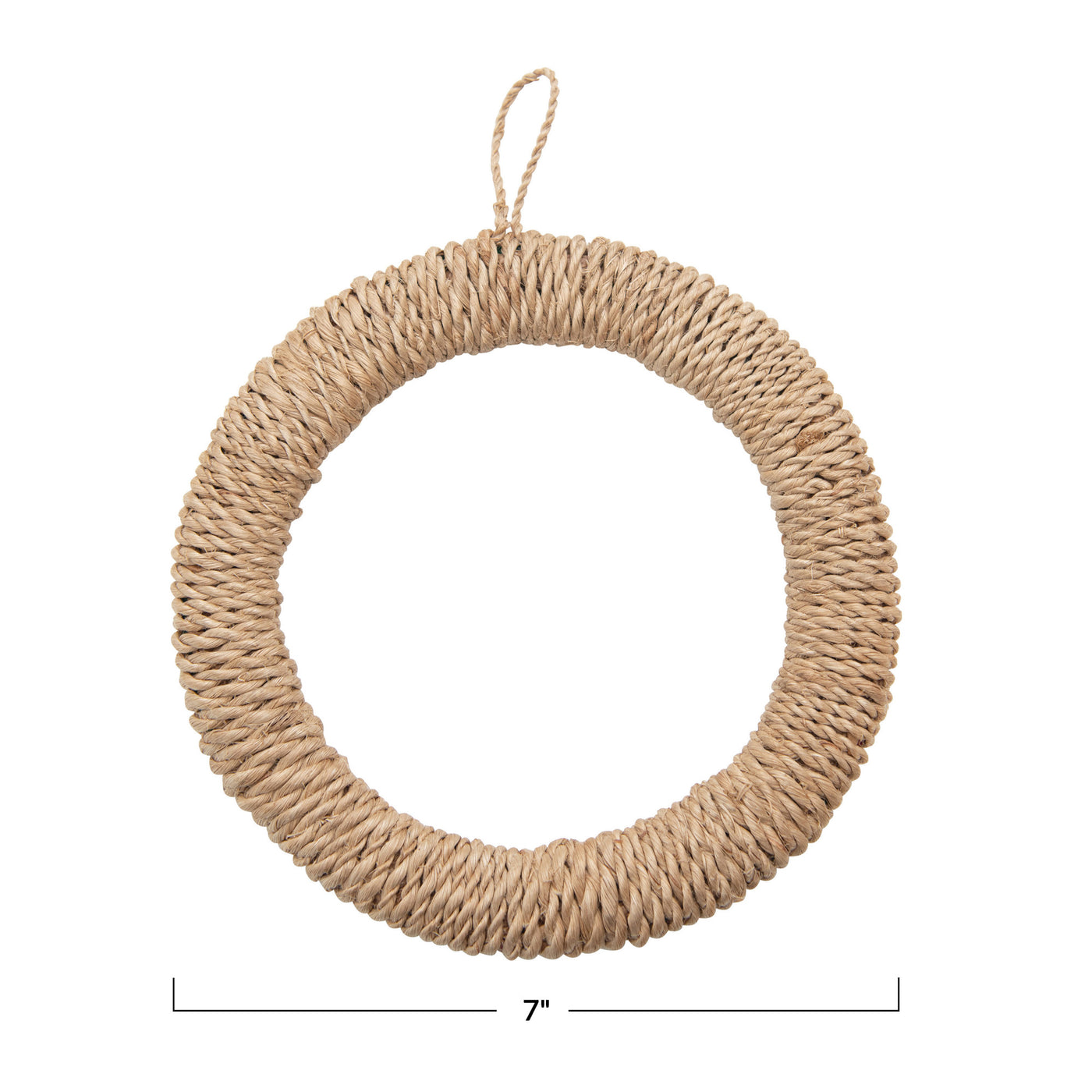 Round Natural Hand-Woven Abaca Rope Trivet