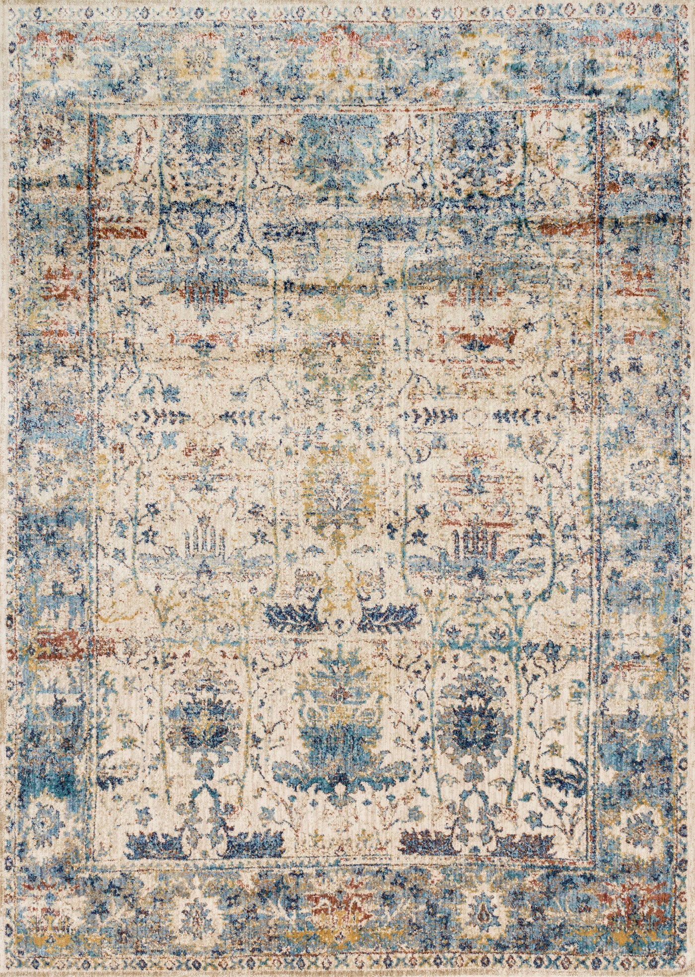 Anastasia Rug, Sand/Lt. Blue