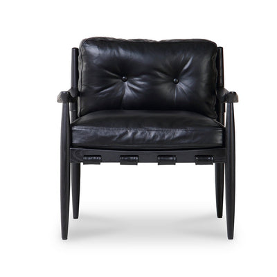 Black Leather Turner Chair