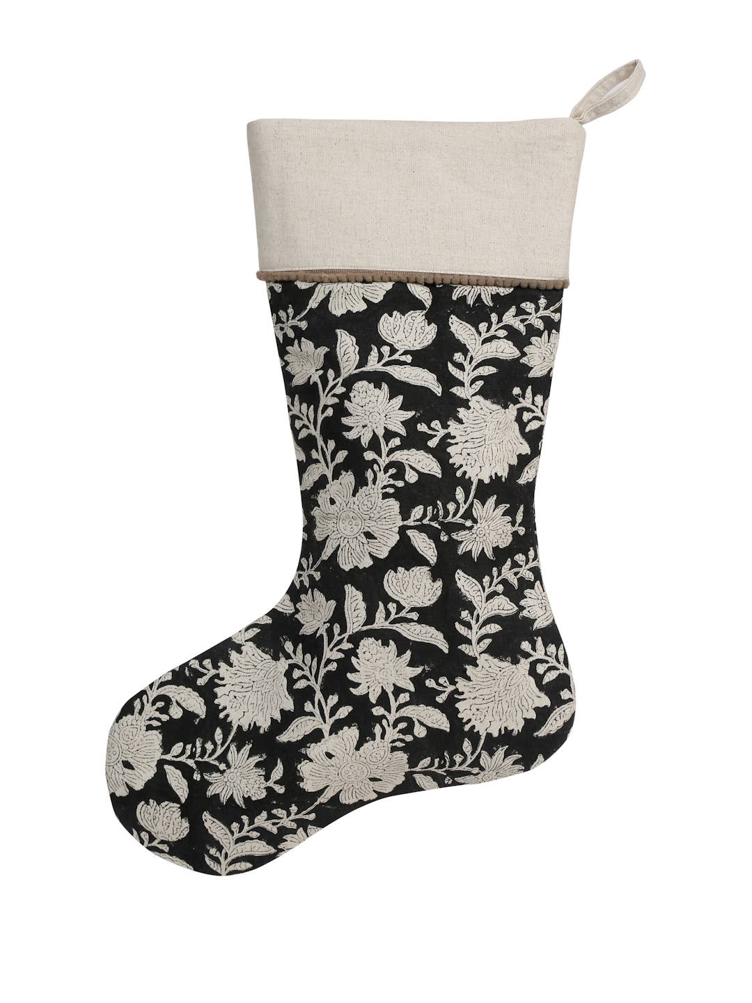 Designer Floral Hand Block Stocking