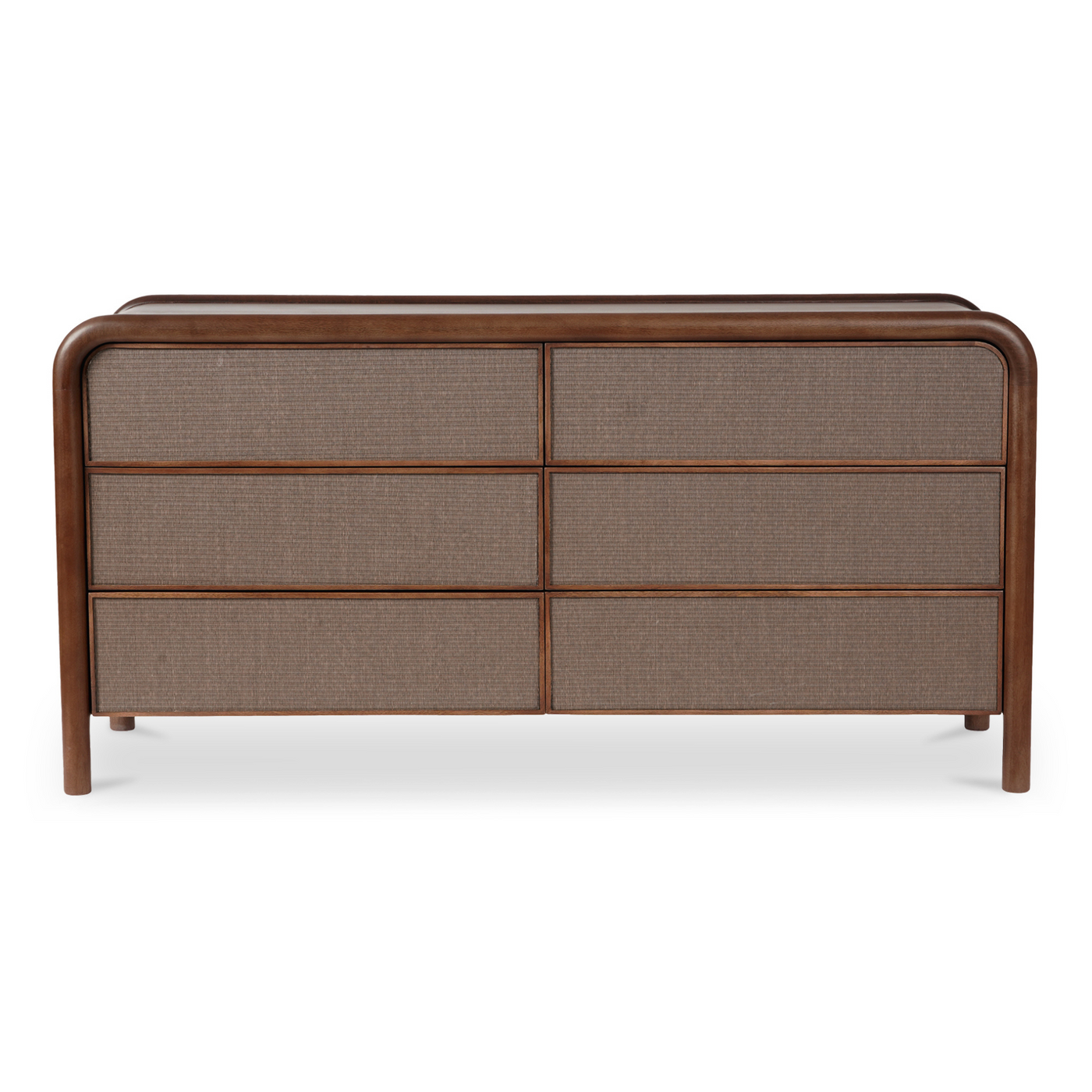 Rye Warm Brown Six Drawer Dresser