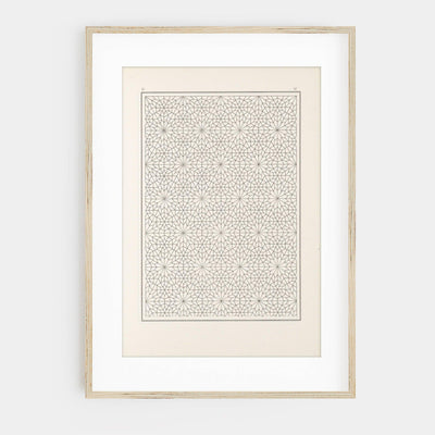 Vintage Geo Textile Wall Art Modern Sketch Art Print - Birch and Bind