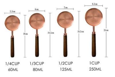 Rose Gold Stainless Steel Measuring Cup Set - Birch and Bind