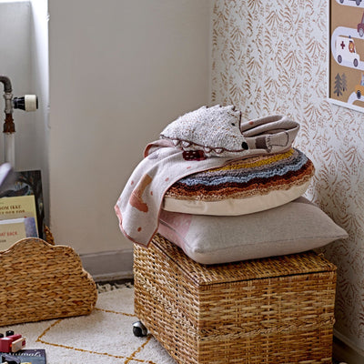 Boucle Embroidered Hedgehog Shaped Pillow