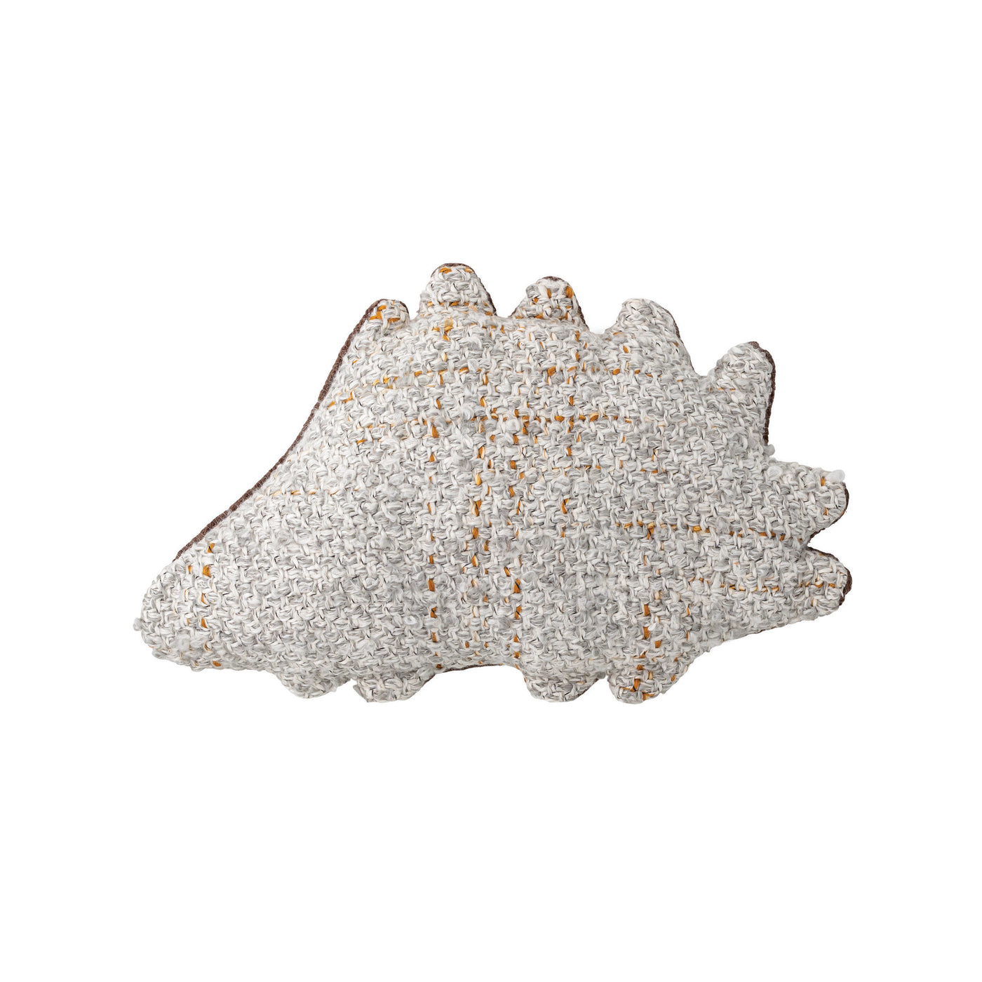 Boucle Embroidered Hedgehog Shaped Pillow