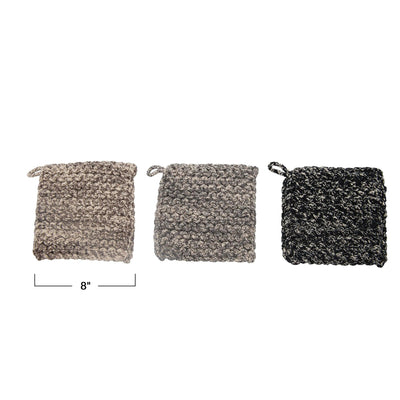Melange Cotton Crocheted Pot Holder - Birch and Bind