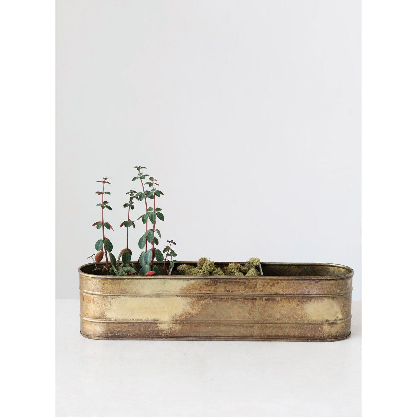 Sectioned Metal Window Planter
