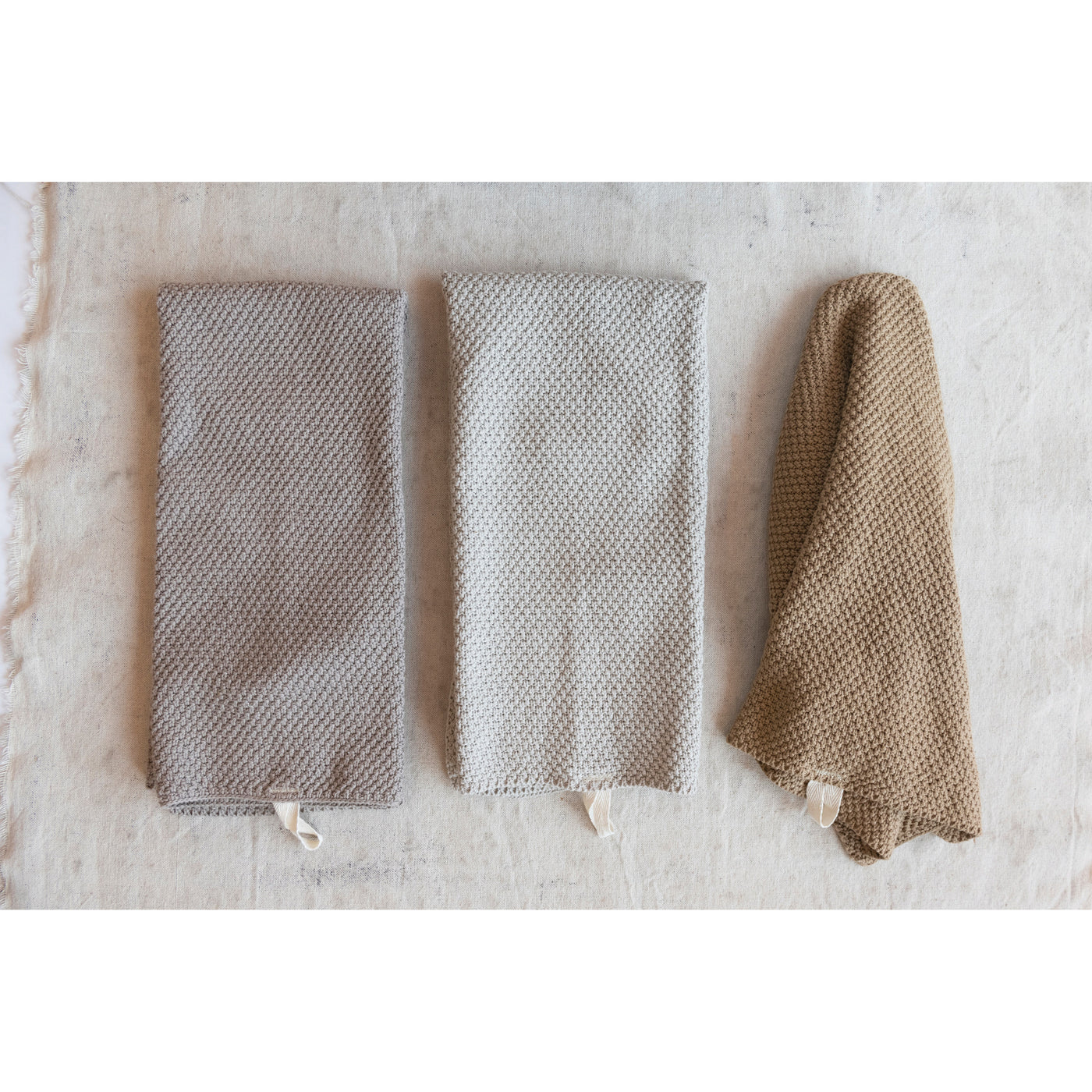 Cotton Knit Tea Towel Set
