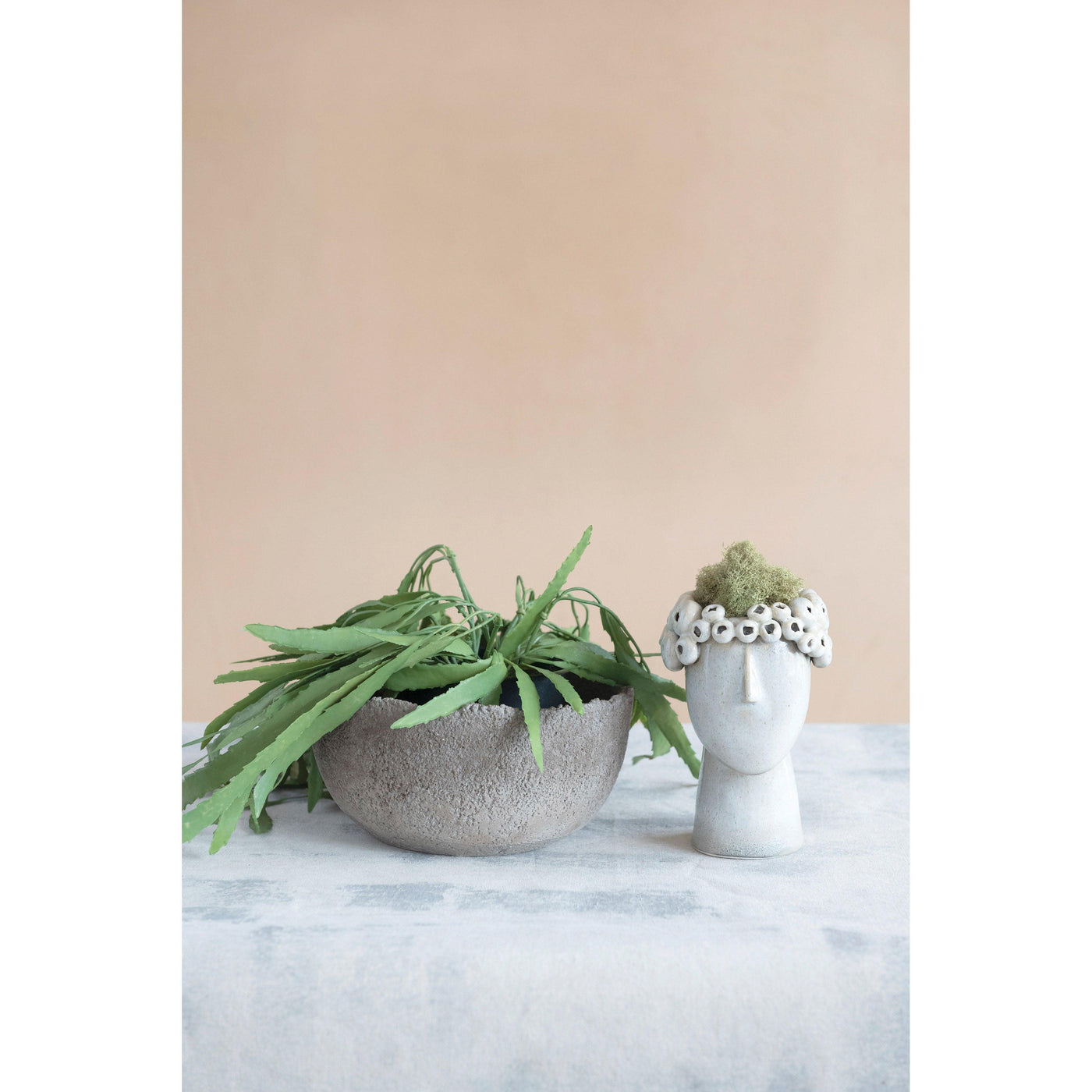Decorative Textured Sandstone Bowl - Birch and Bind