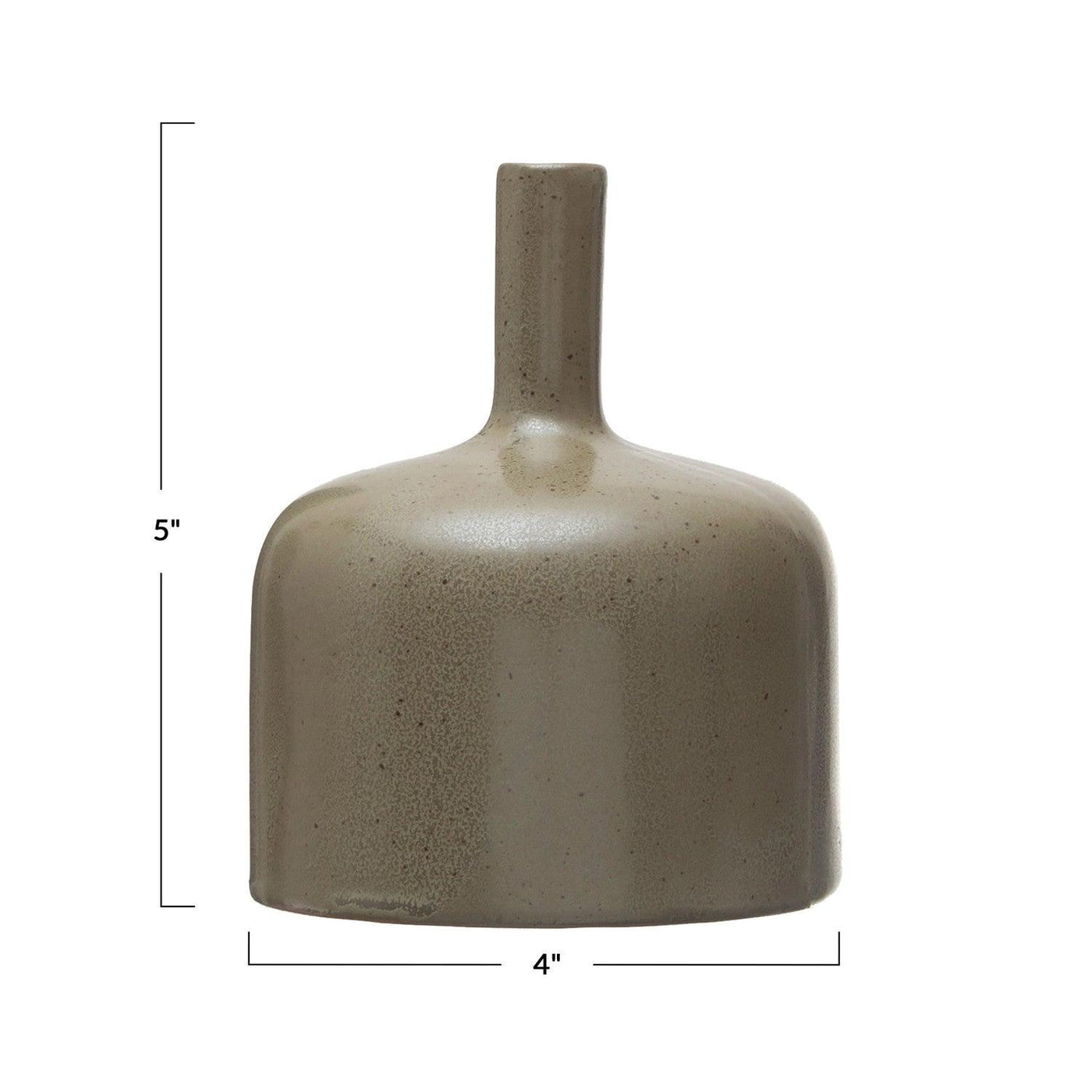 Brown Stoneware Vase - Birch and Bind