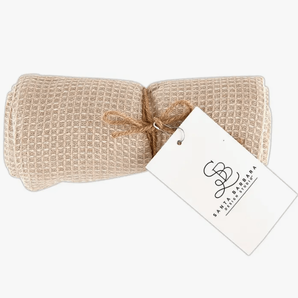 Textured Tan Tea Towel - Birch and Bind