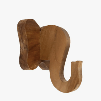 Wooden Elephant Wall Hook - Birch and Bind