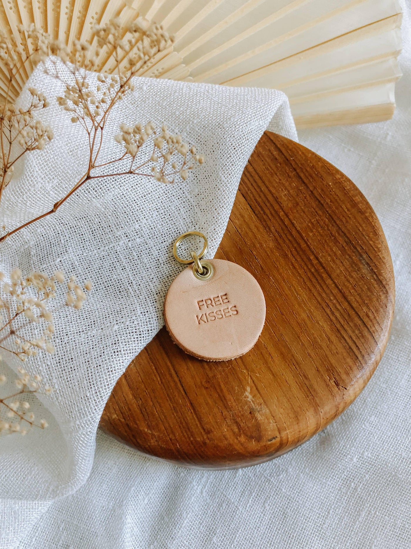Leather Pet Collar Tag - Birch and Bind