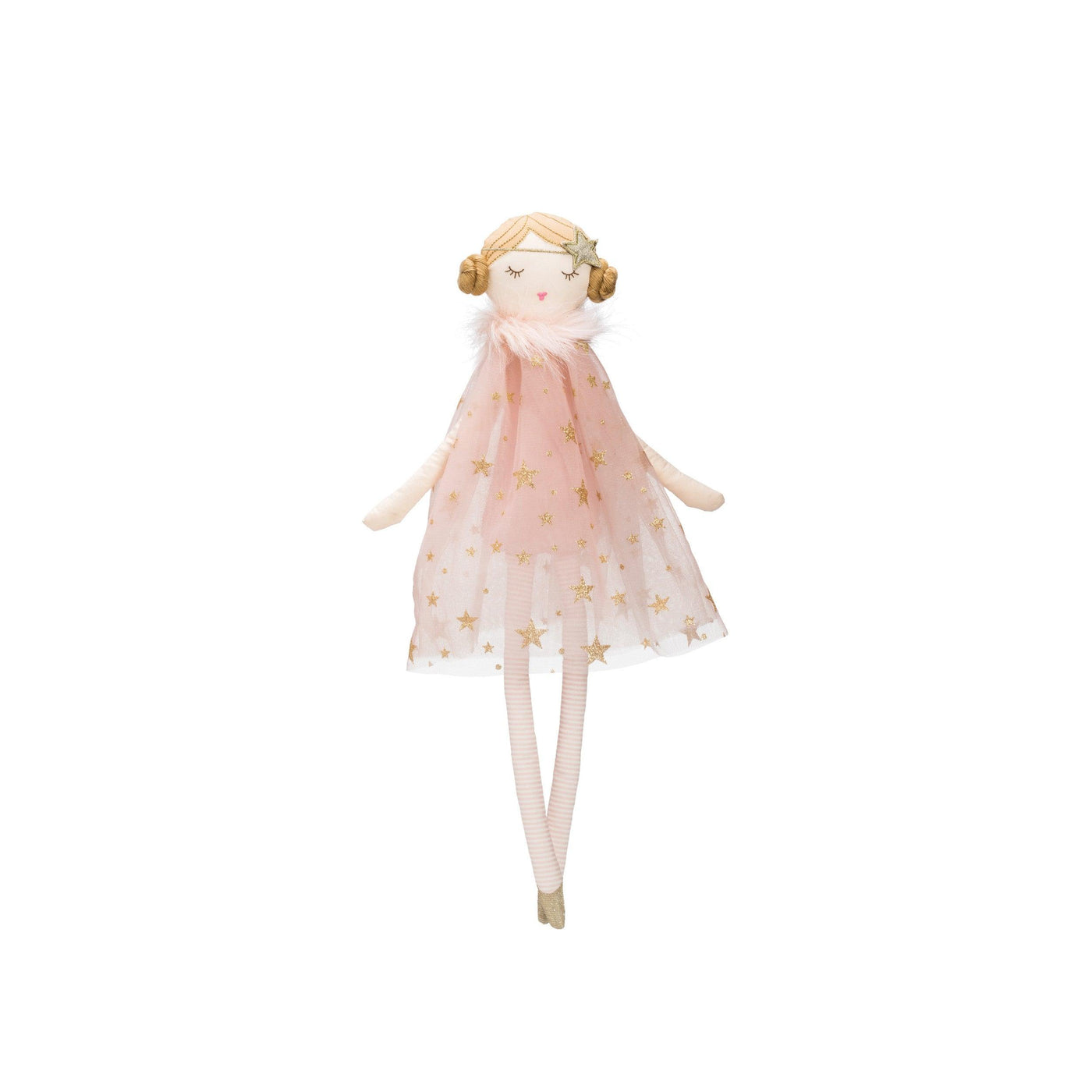 Cotton Doll in Star Dress - Birch and Bind
