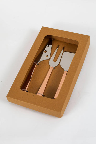 Hammered Handle Cheese Server Set - Birch and Bind