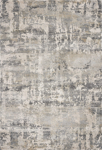 Gray & Natural Abstract Area Rug - Birch and Bind