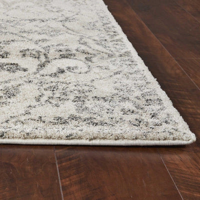 Ivory Floral Vines Area Rug - Birch and Bind