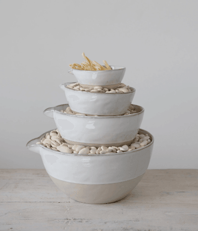 Stoneware Batter Bowls with Glaze Set - Birch and Bind