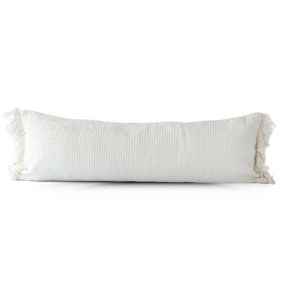 Wren Waffle Weave Lumbar Pillow Cover - Birch and Bind